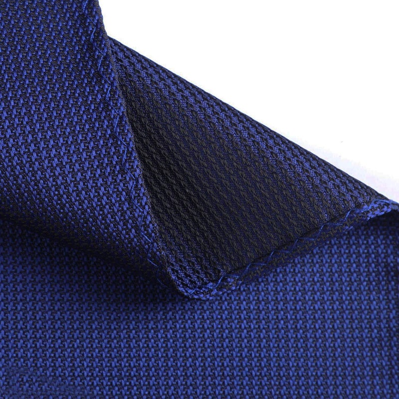 fortunatever Mens Solid Neckties,Navy Blue Ties For Men With Pocket Square+Gift Box,58"Ã—3.35" - Image 5